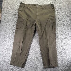 Guide Gear Pant Mens 46x30 Brown Cotton Cargo Straight Leg Technician Workwear